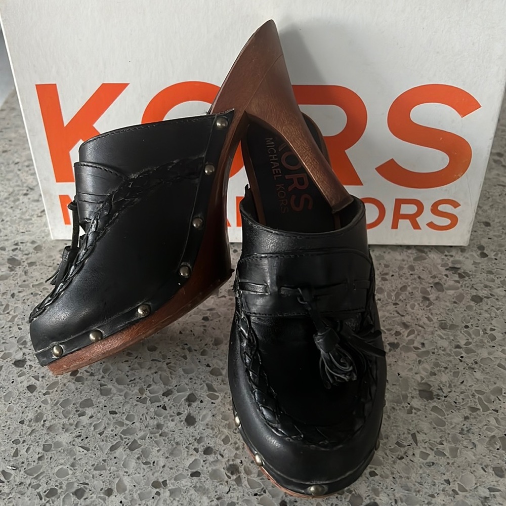 Michael Kors heeled clogs size 7